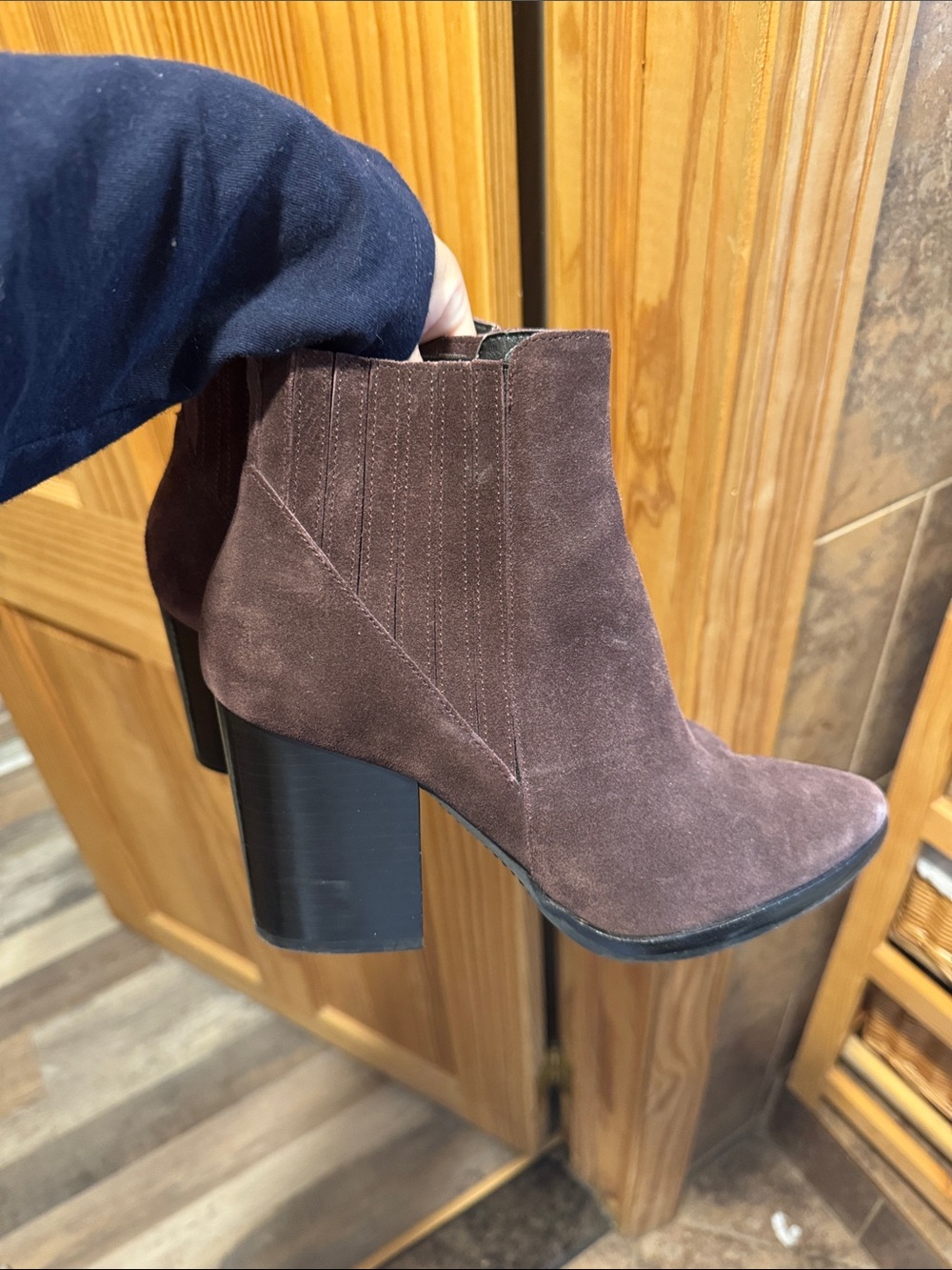 Marc fisher suede booties